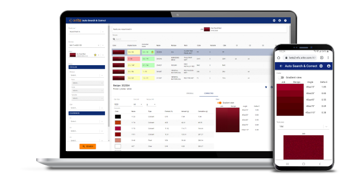 Auto Search and Correct for Special Effect Paints