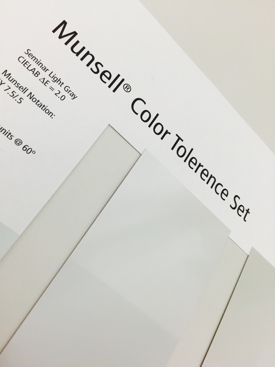 Munsell Color Tolerance Set