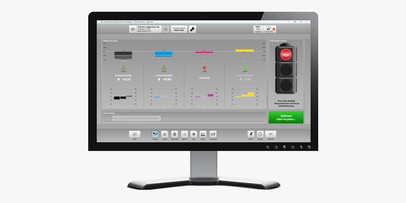 MeasureColor user experience for print quality control