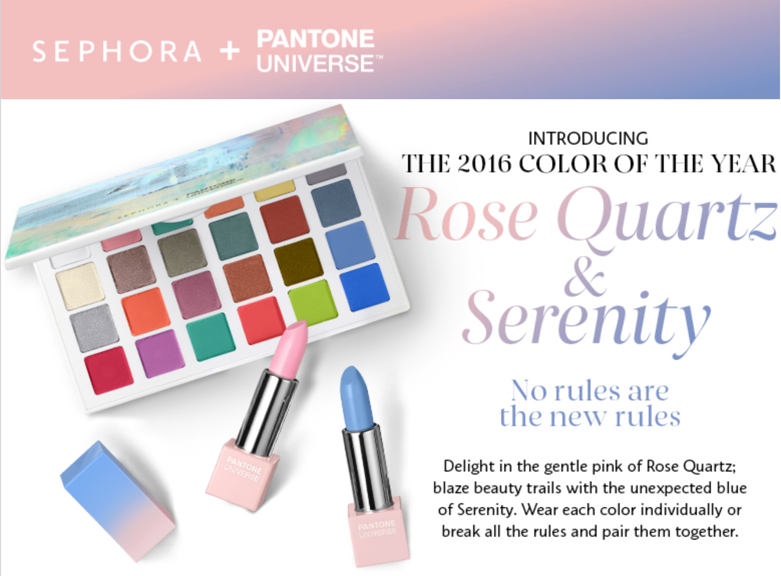 SEPHORA + PANTONE UNIVERSE collection